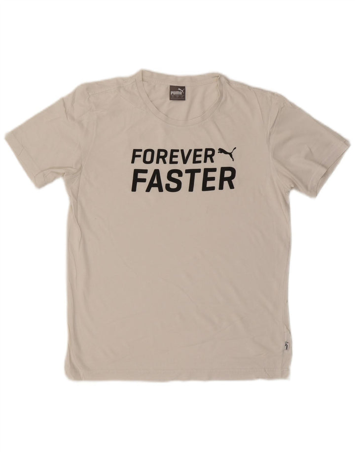 PUMA Muška majica kratkih rukava s grafičkim motivima, mala bijela