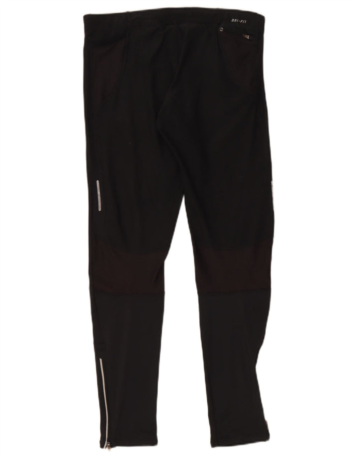 Nike Ženske Dri Fit Leggings UK 14 Srednje crni poliester