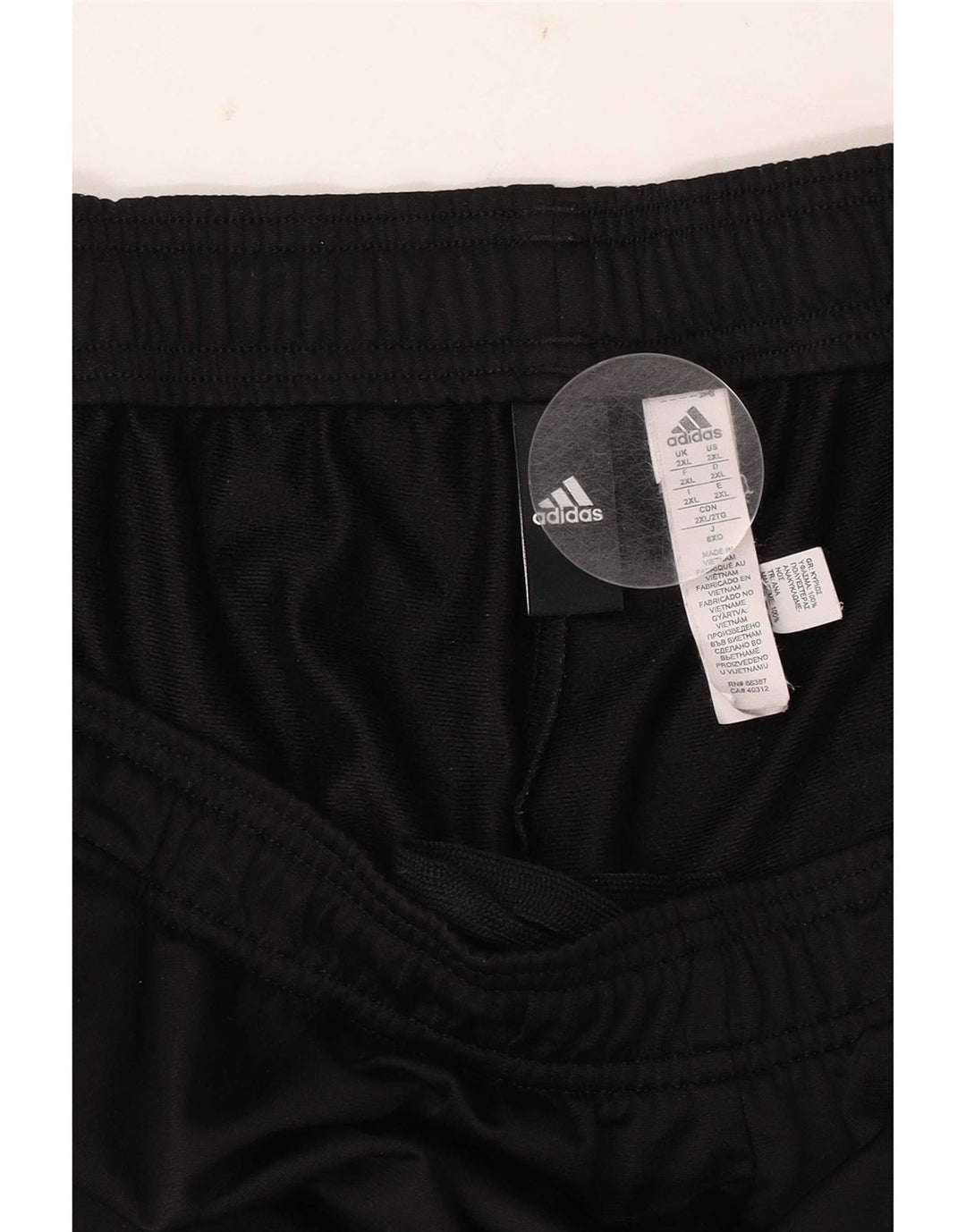 Adidas muške hlače za trenirku 2XL crni poliester