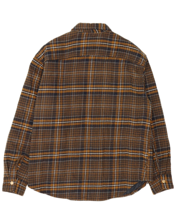 Jack & Jones muška košulja od flanela Lumberjack, pamuk, veliki smeđi karirani komad
