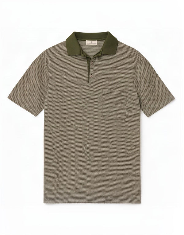 Ermenegildo Zegna muška polo majica IT 52 Large kaki geometrijski
