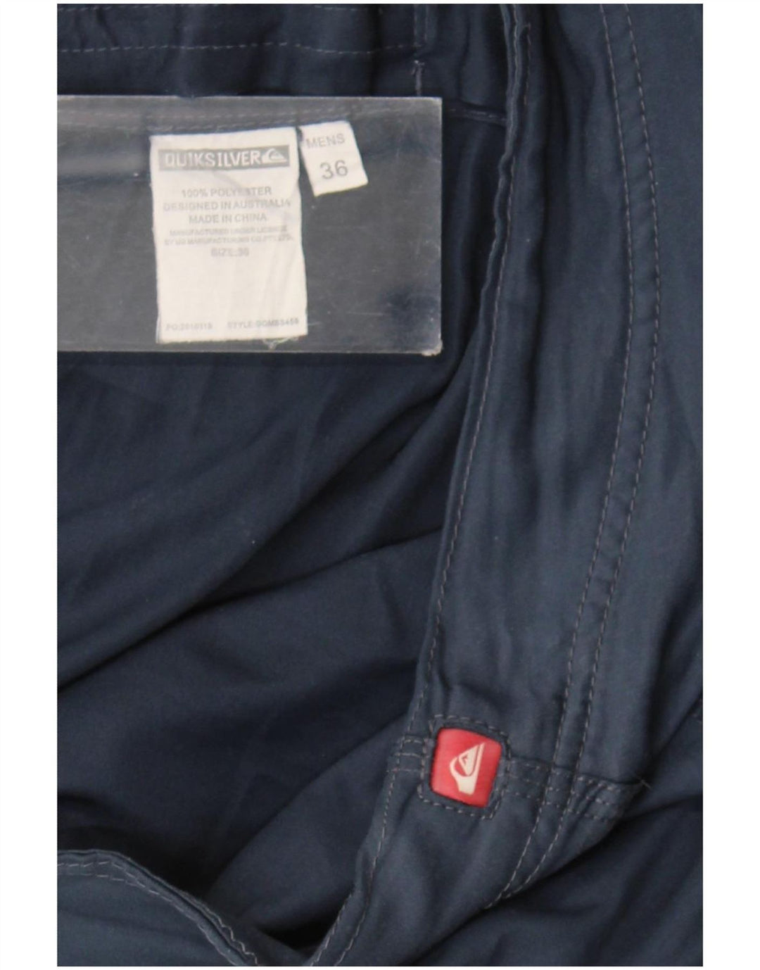Quiksilver muške kratke hlače za kupanje s grafičkim motivima, veliki tamnoplavi poliester