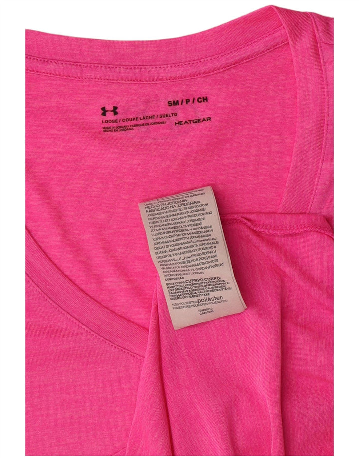UNDER ARMOUR Ženska majica kratkih rukava Heat Gear UK 10 Small Pink Poliester