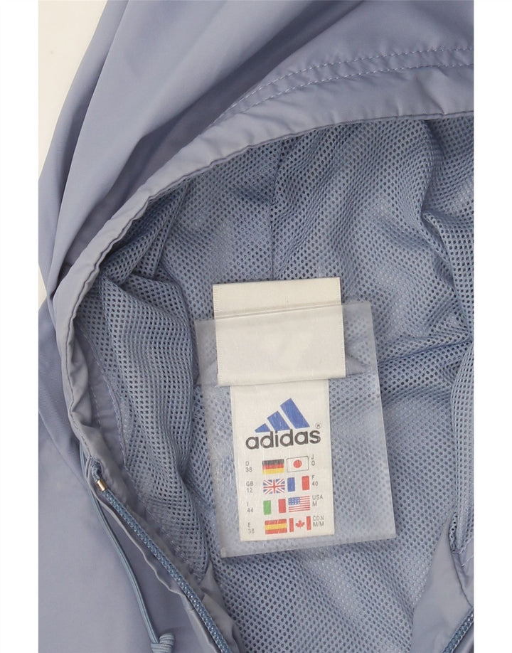ADIDAS ženska jakna s kapuljačom UK 12 Srednje plavi poliamid