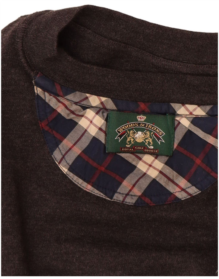 WOODS & IRONS Muški džemper XL smeđi