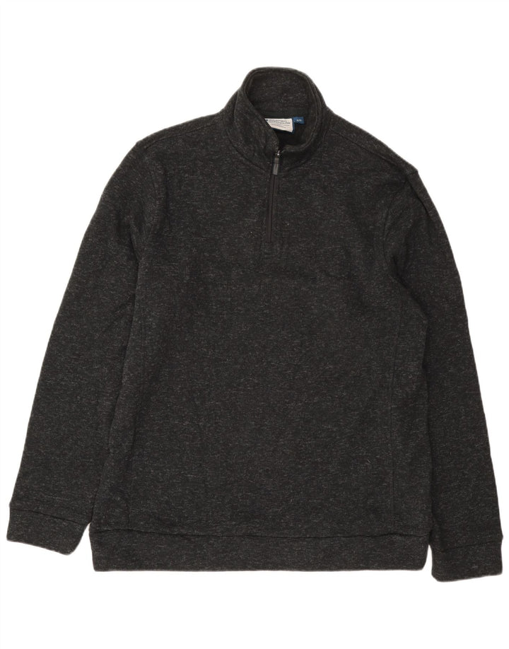 Mountain Warehouse muška majica s izrezom s patentnim zatvaračem XL siva s pjegama