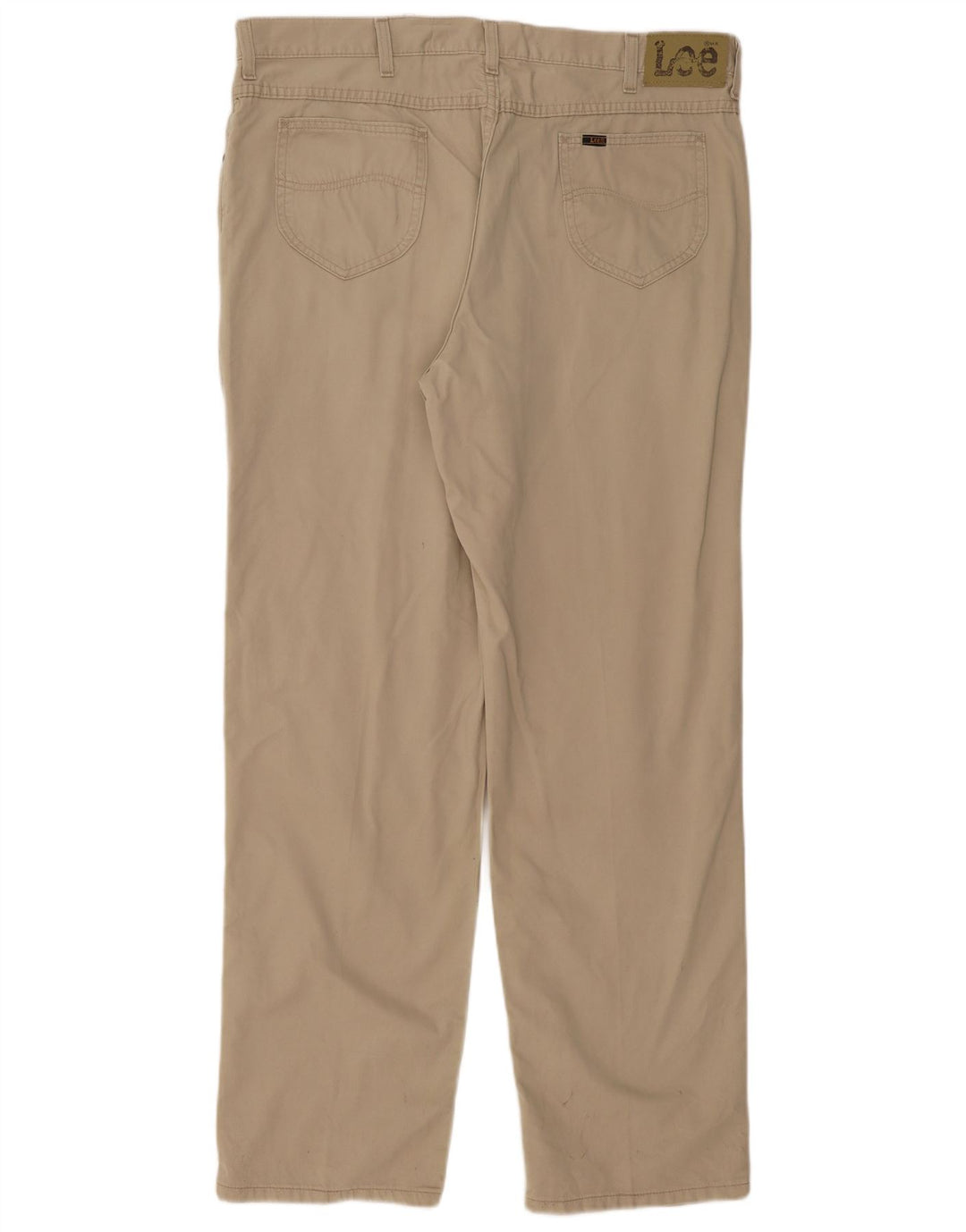 LEE Mens Straight Casual Trousers W40 L33 Beige