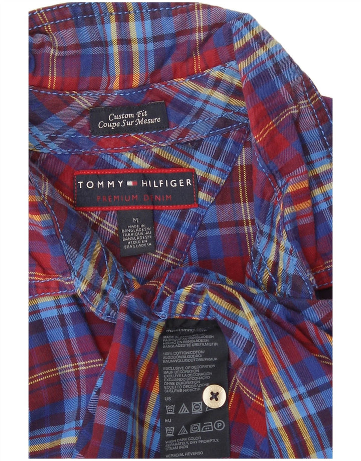 Tommy Hilfiger muška flanelska košulja prilagođenog kroja srednje plavi pamuk