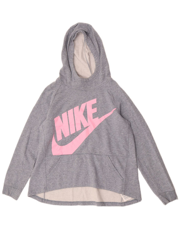 Nike majica s kapuljačom za djevojčice 13-14 godina XL sivi pamuk