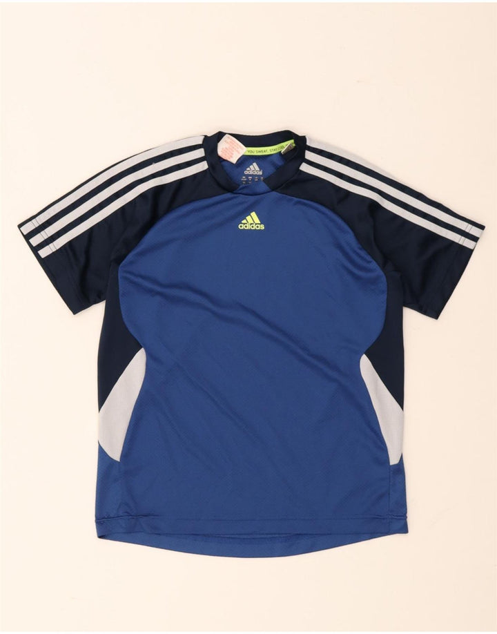 Adidas majica kratkih rukava za dječake 11-12 godina plava poliesterska boja