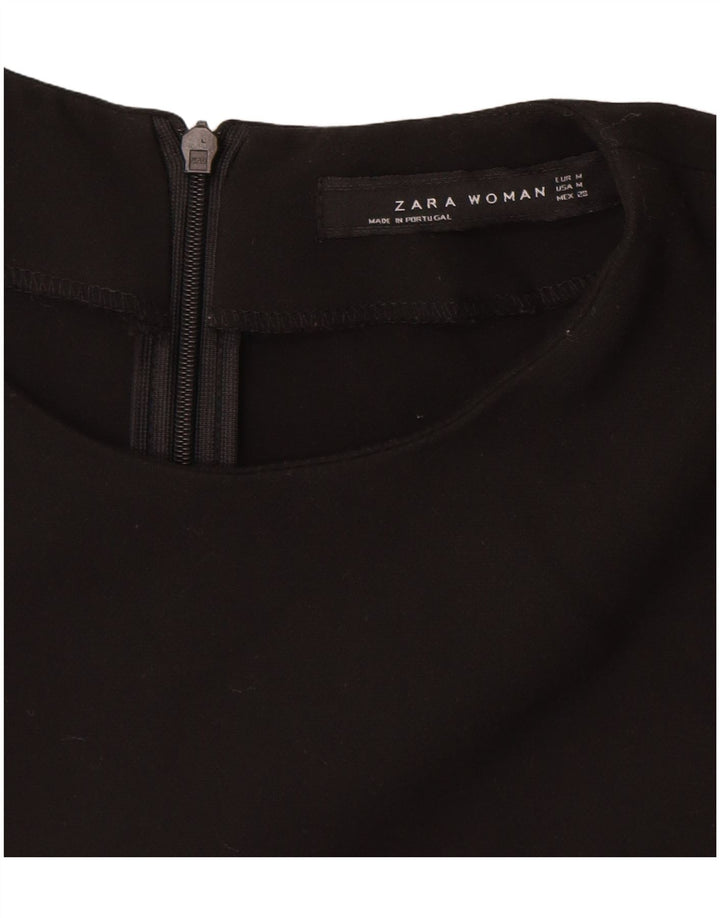 ZARA ženska plašt haljina bez rukava UK 12 srednje crna