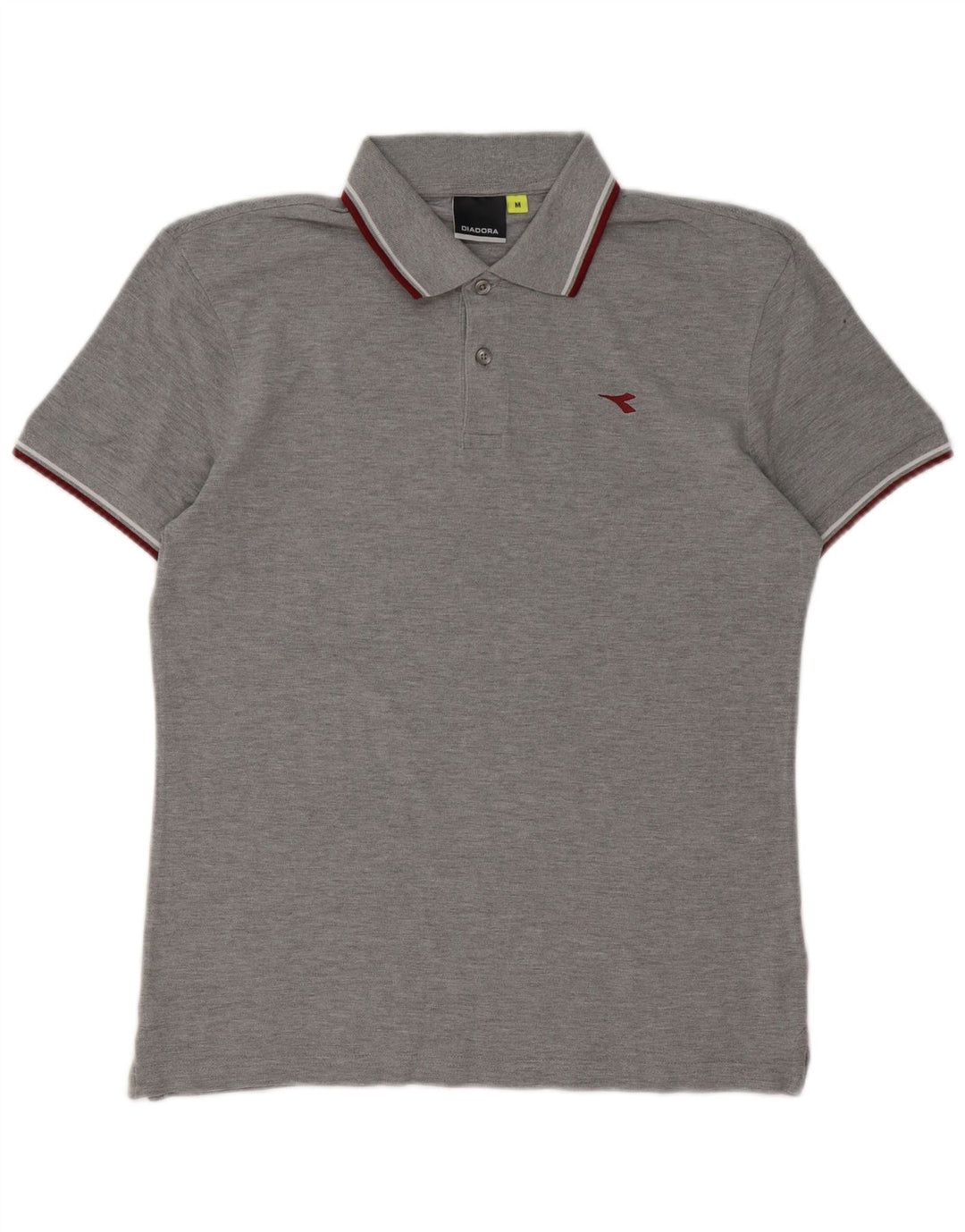 Diadora muška polo majica standardnog kroja, srednje sivi pamuk
