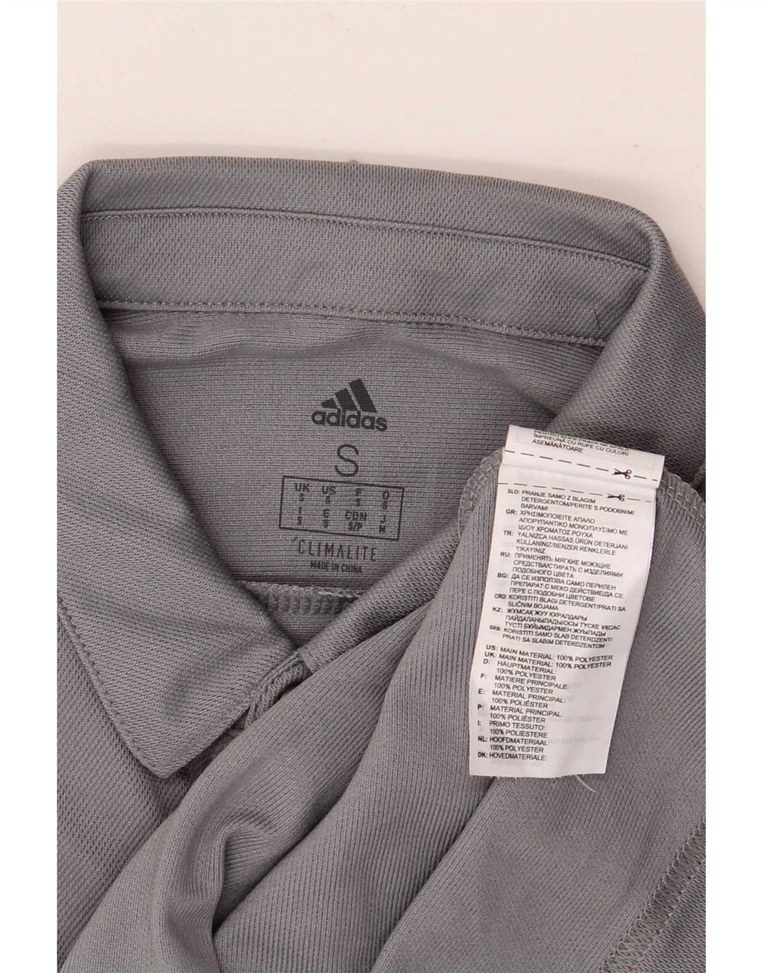 Adidas muška Climalite polo majica male sive boje od poliestera