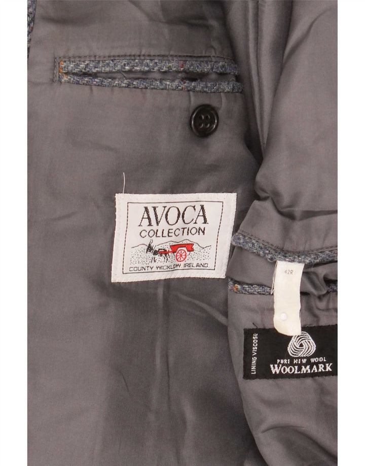 Avoca muški sako sa 3 gumba UK 42 XL siva vuna