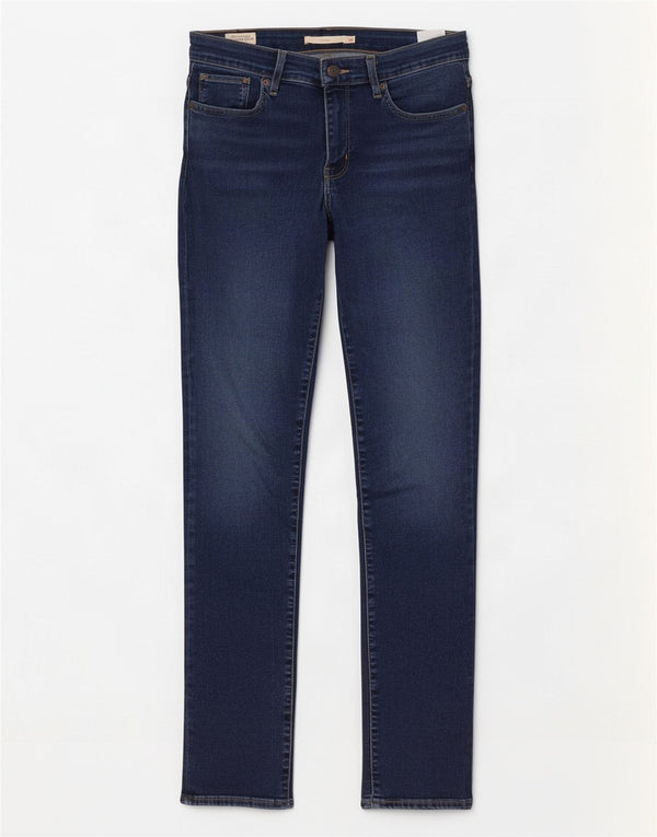 Levi's ženske 712 uske traperice W28 L30 tamnoplavi pamuk