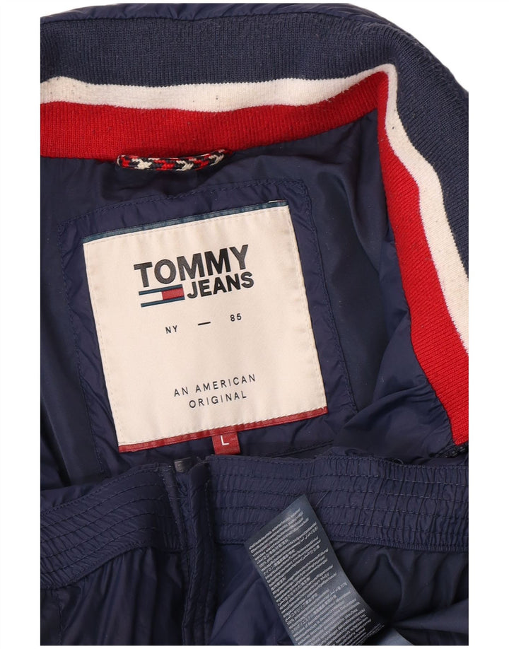 Tommy Hilfiger muška podstavljena jakna UK 40 Large tamnoplavi poliamid