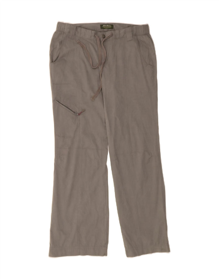 EDDIE BAUER Womens Bootcut Cargo Trousers W30 L31 Grey Polyester Vintage Eddie Bauer and Second-Hand Eddie Bauer from Messina Hembry 
