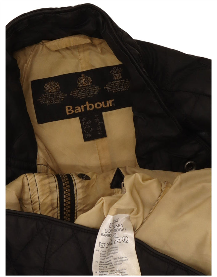 Barbour ženska prošivena jakna UK 12 Srednje crni poliamid