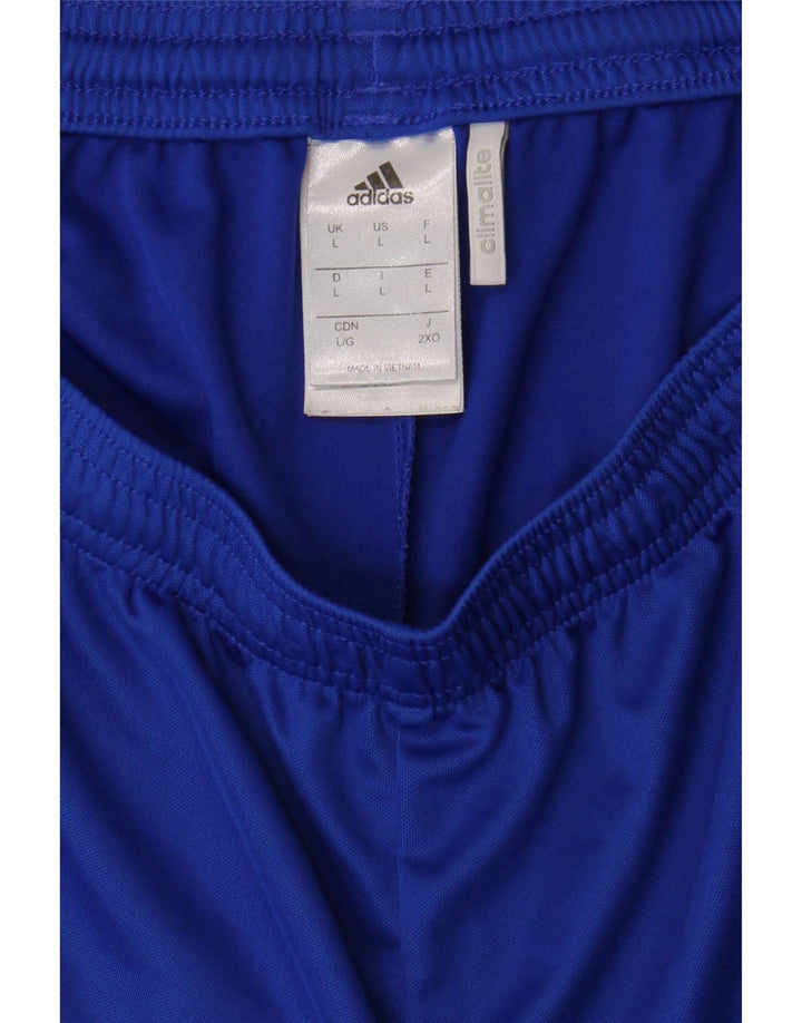 ADIDAS Mens Climalite Sport Shorts Large Blue Polyester Vintage Adidas and Second-Hand Adidas from Messina Hembry 