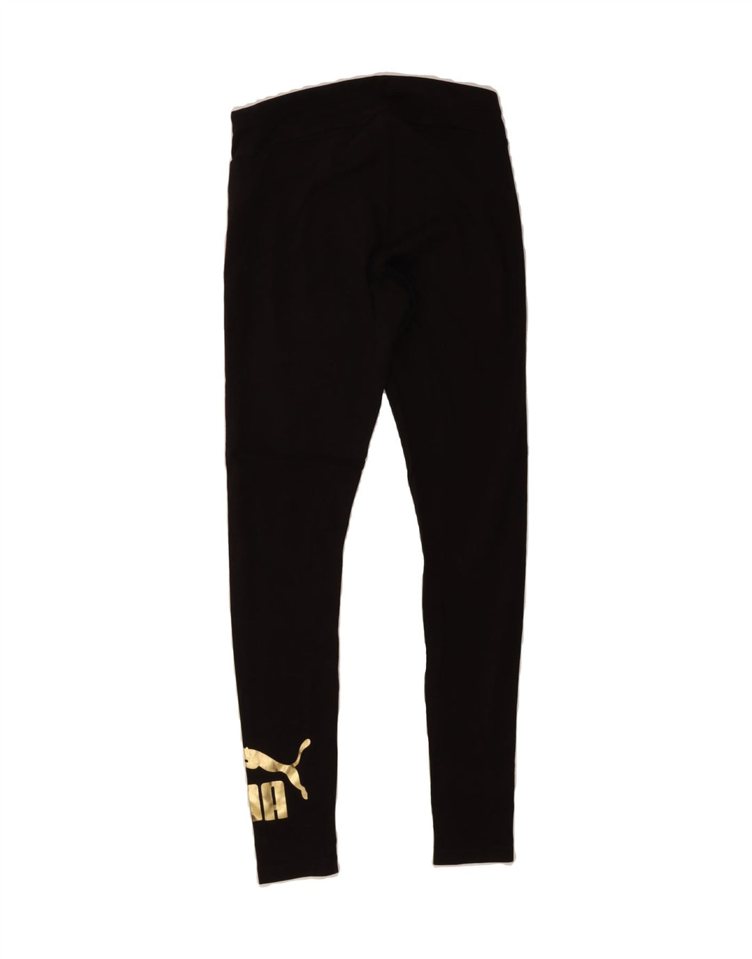 PUMA Womens Graphic Leggings UK 8 Small  Black Cotton Vintage Puma and Second-Hand Puma from Messina Hembry 