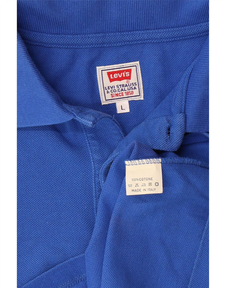 LEVI'S muška polo majica velika plava pamuk