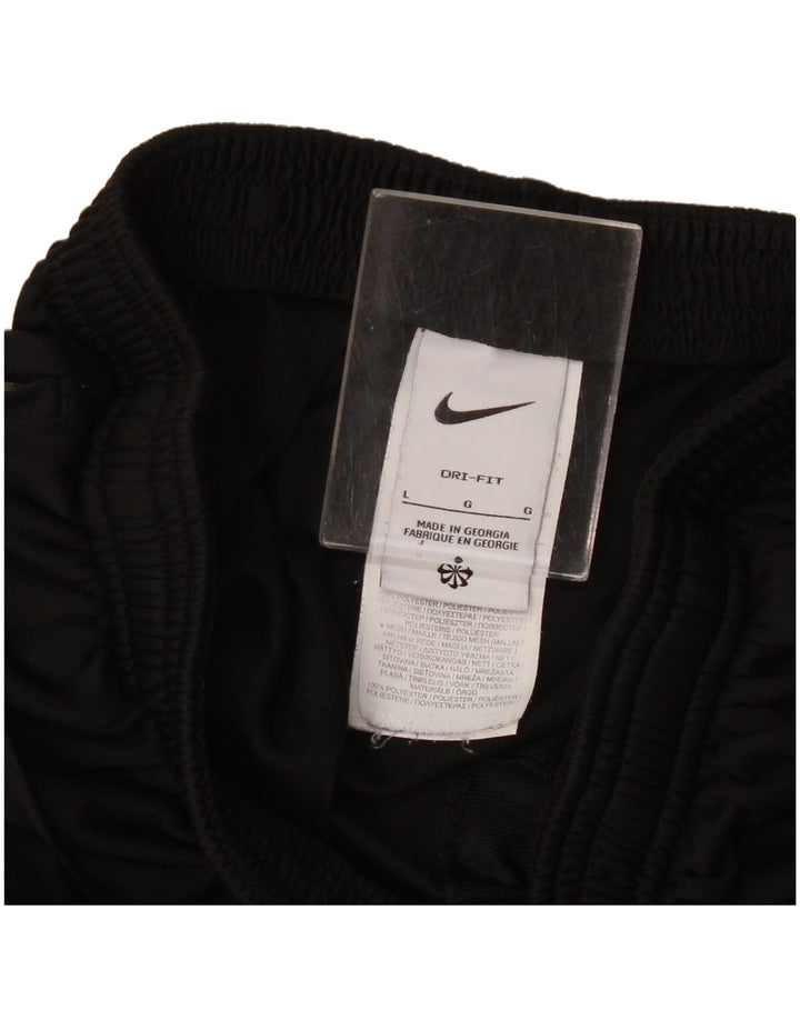 Nike muške Dri Fit hlače za trenirku, velike crne poliesterske hlače