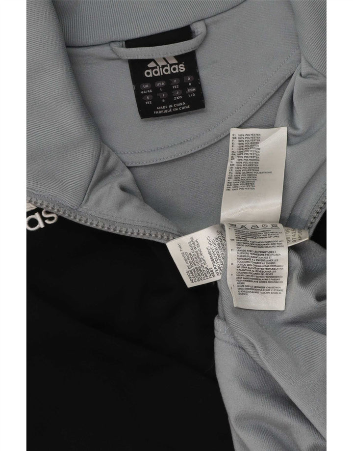 Adidas muška trenirka gornja jakna IT 44/46 veliki sivi poliester u boji