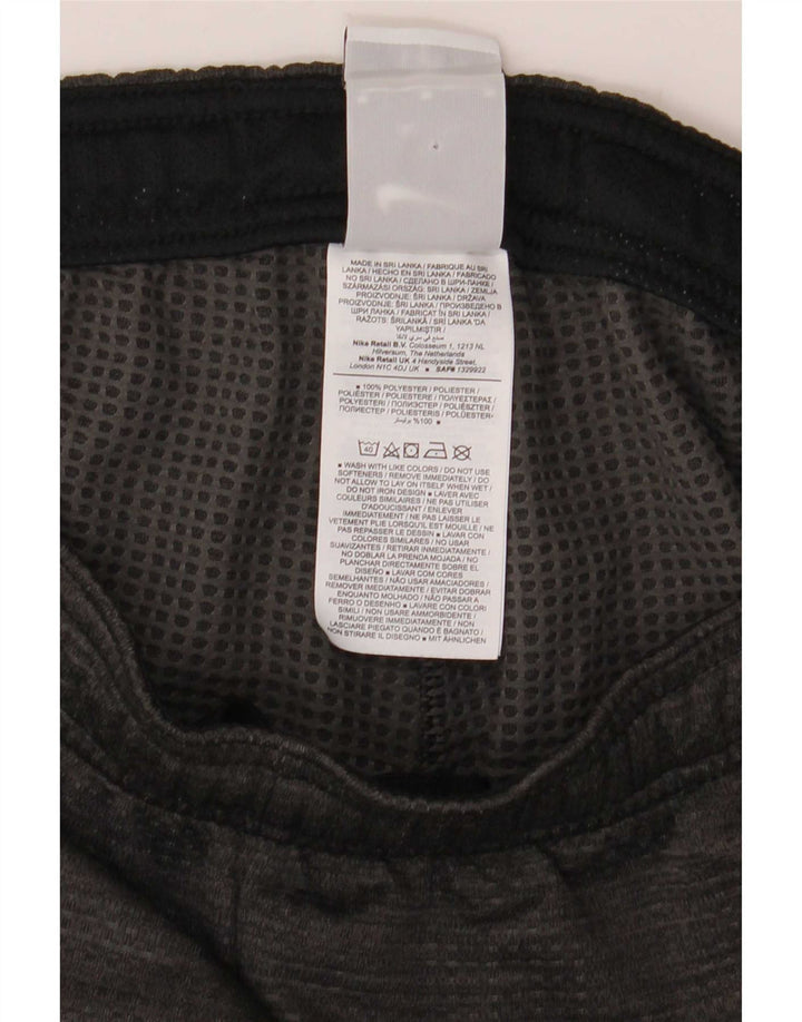 Nike muške Dri Fit hlače za trenirku srednje sivi flekasti poliester