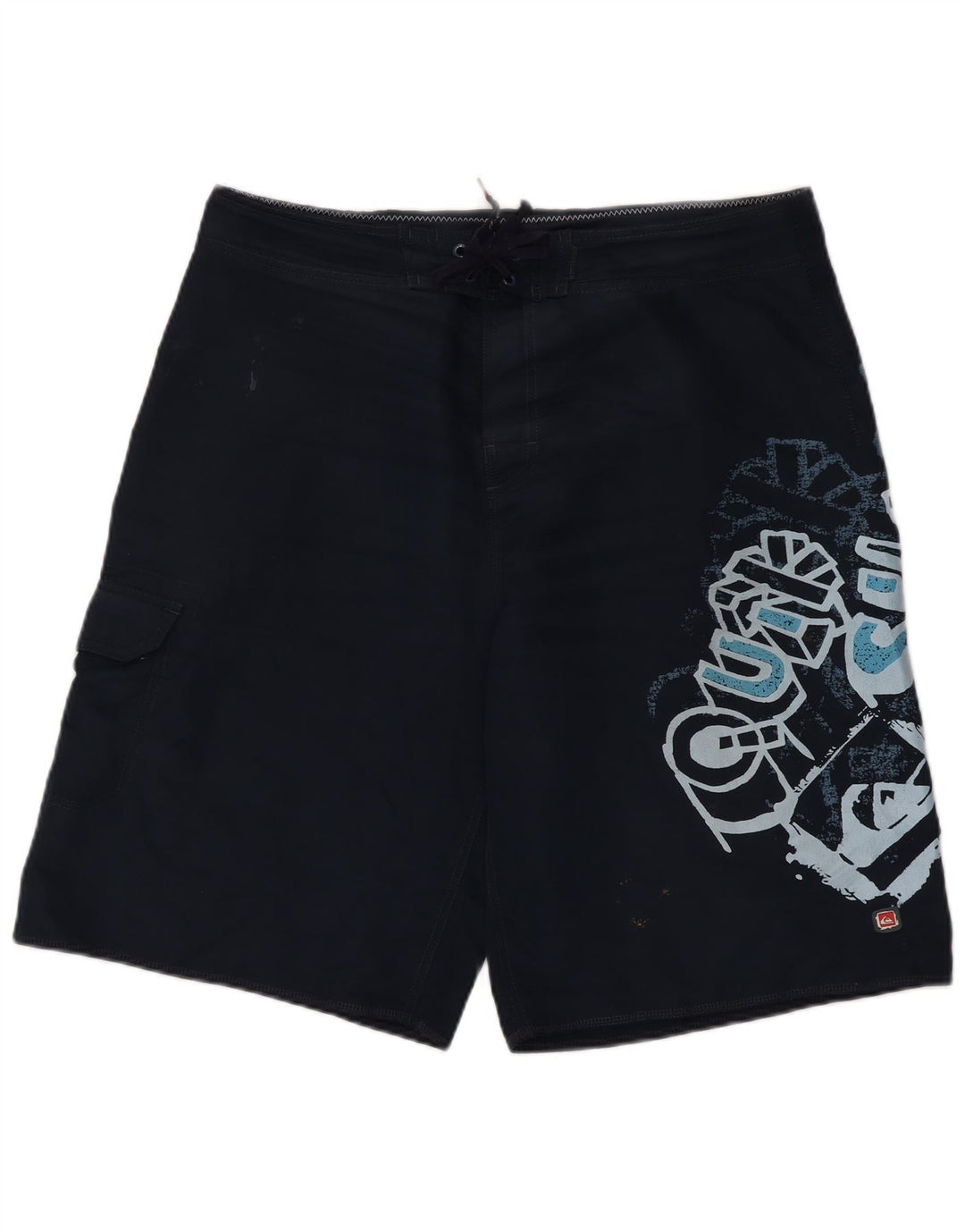 Quiksilver muške kratke hlače za kupanje s grafičkim motivima, veliki tamnoplavi poliester
