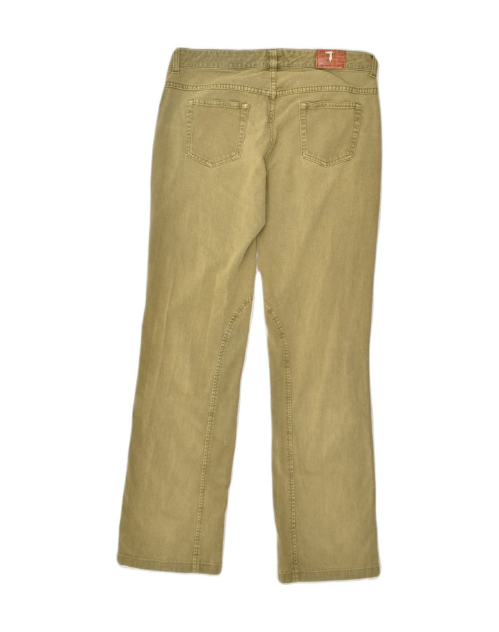 TRUSSARDI Womens Straight Jeans W27 L29 Khaki Cotton | Vintage Trussardi | Thrift | Second-Hand Trussardi | Used Clothing | Messina Hembry 