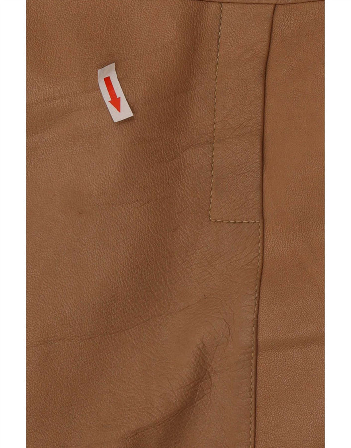 Vintage muška kožna jakna mala smeđa