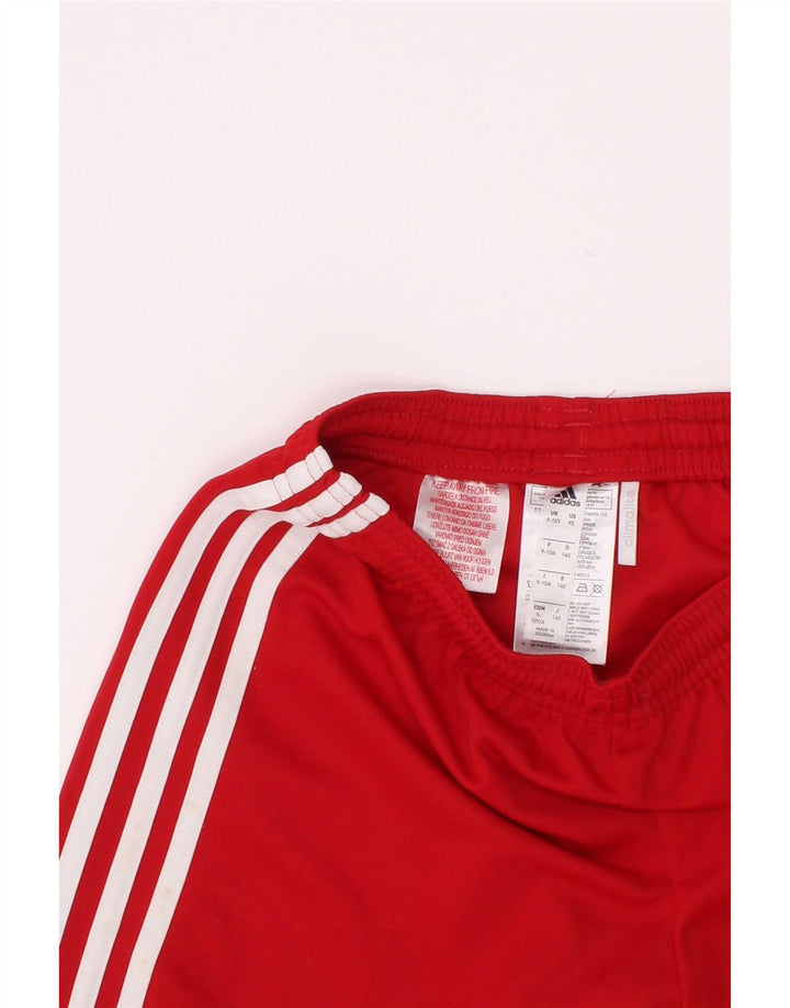 Sportske kratke hlače Adidas Climalite za dječake 9-10 godina, crvene od poliestera