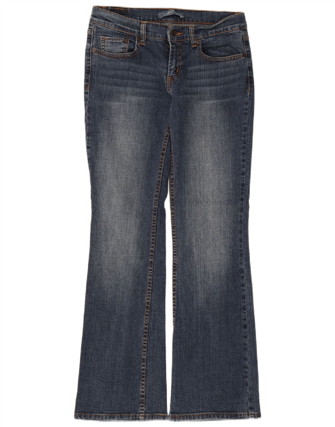 Levi's ženske lepršave traperice US 7 srednje W30 L31 plavi pamuk