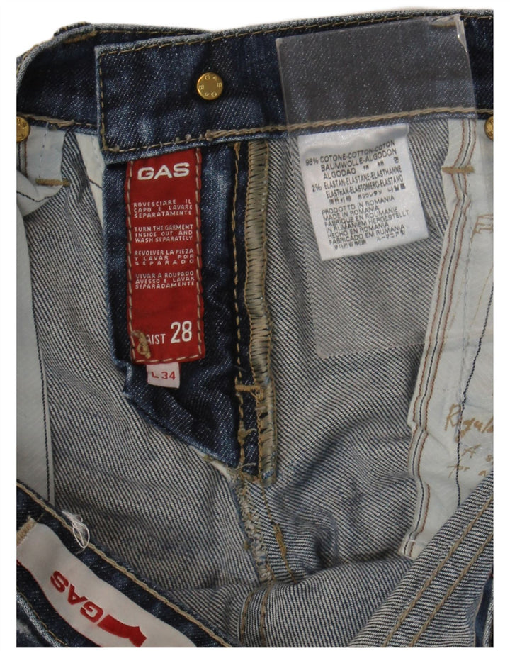 Ženske traperice Gas Bootcut W28 L29 Plavi pamuk