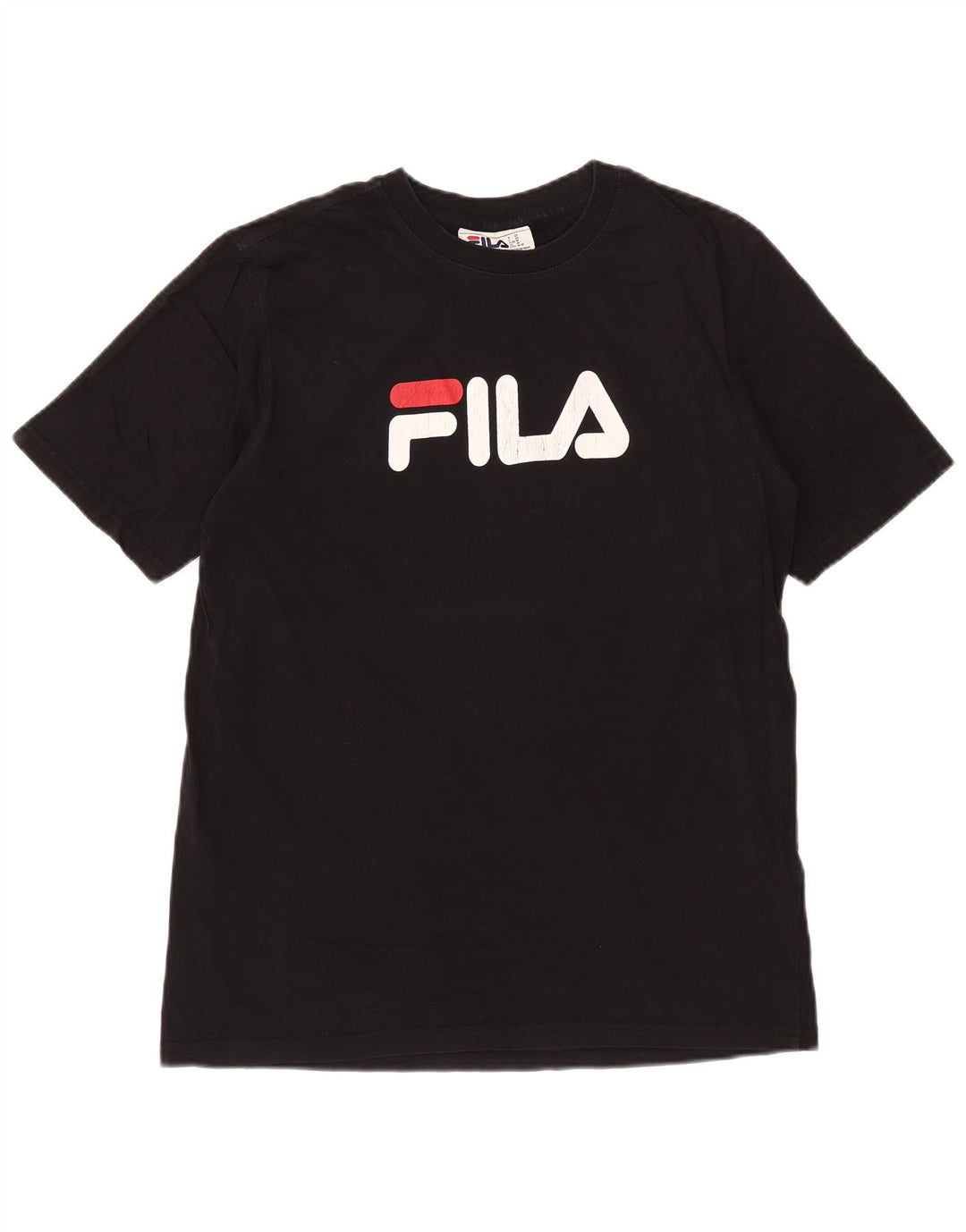 Fila muška majica kratkih rukava srednje veličine, crni pamuk
