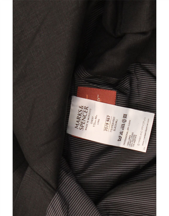 Marks & Spencer muška jakna sa 3 gumba UK 40 Large Black Lan
