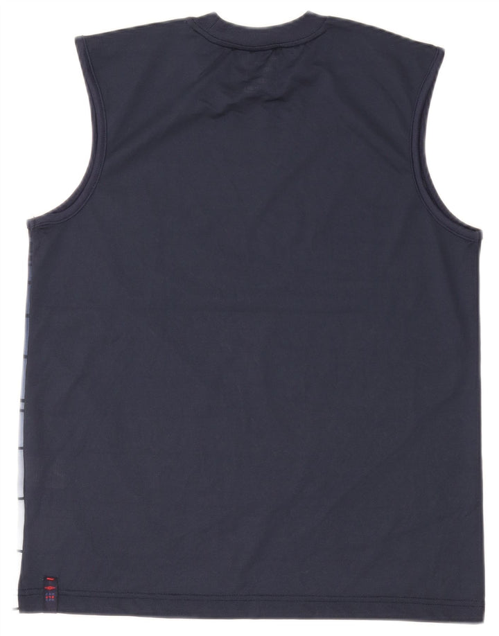 Umbro muški prozirni gornji dio prsluka srednje tamnoplave pruge od poliestera