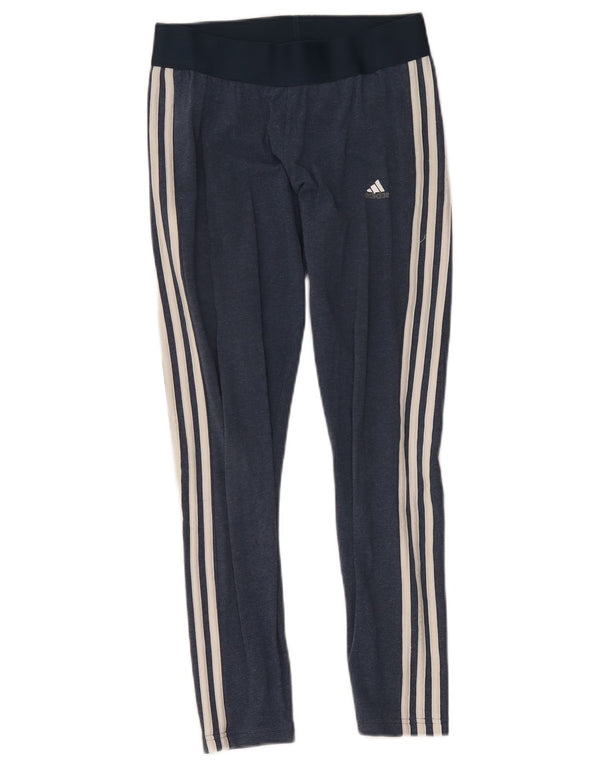 Adidas ženske tajice UK 12/14 Srednje tamnoplavi pamuk