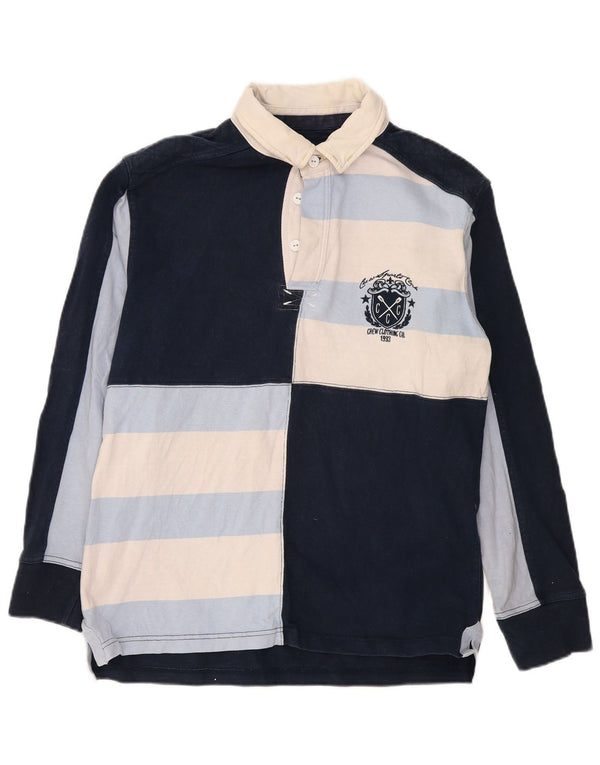 Crew Clothing Muška ragbi polo majica Medium Navy Blue Colourblock