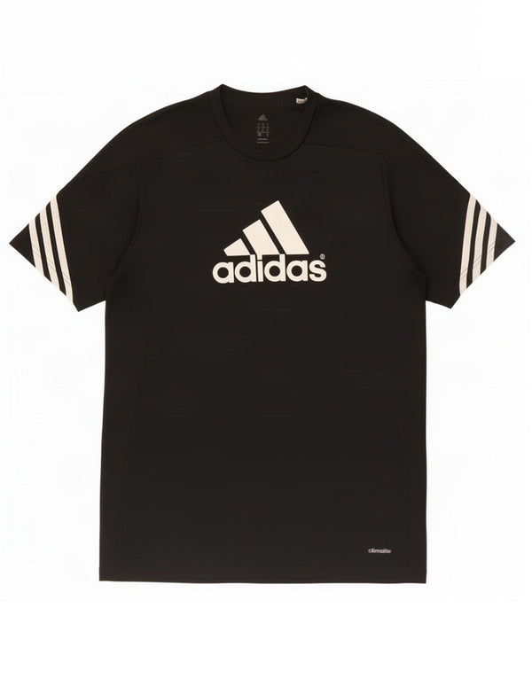 Adidas muška majica s grafičkim motivima, srednji crni poliester