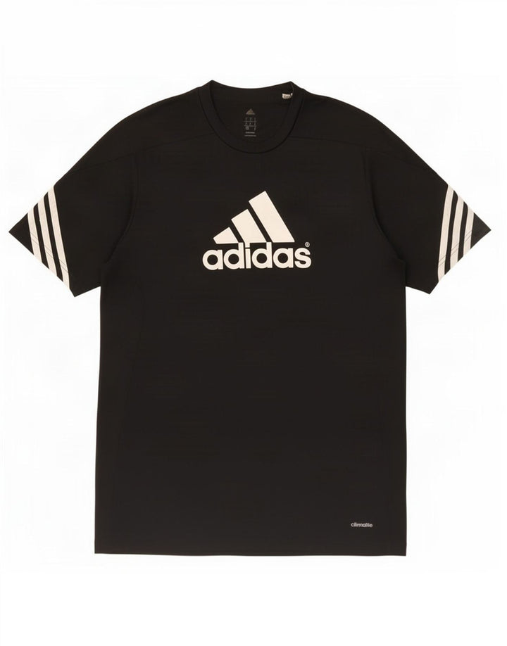 Adidas muška majica s grafičkim motivima, srednji crni poliester