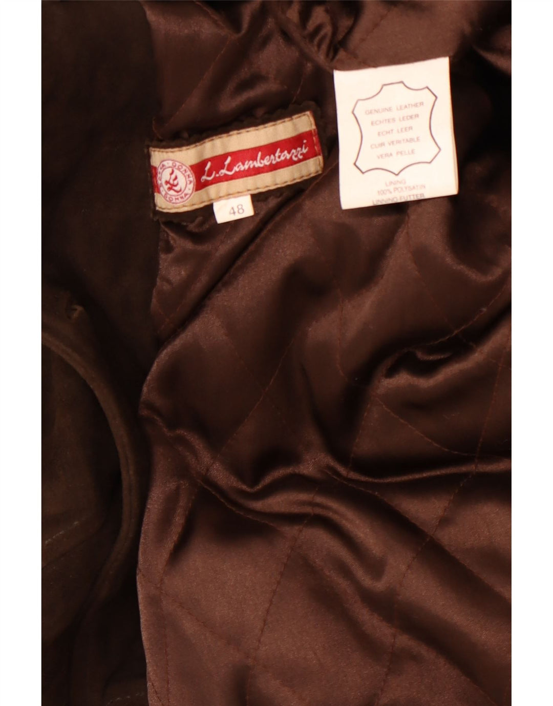 L.Lambertazzi ženski kaput od brušene kože IT 48 XL smeđa koža