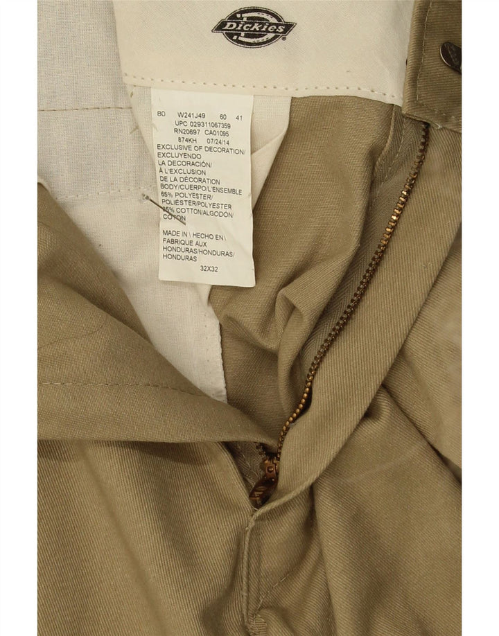 Dickies muške ravne chino hlače W32 L32 bež poliester