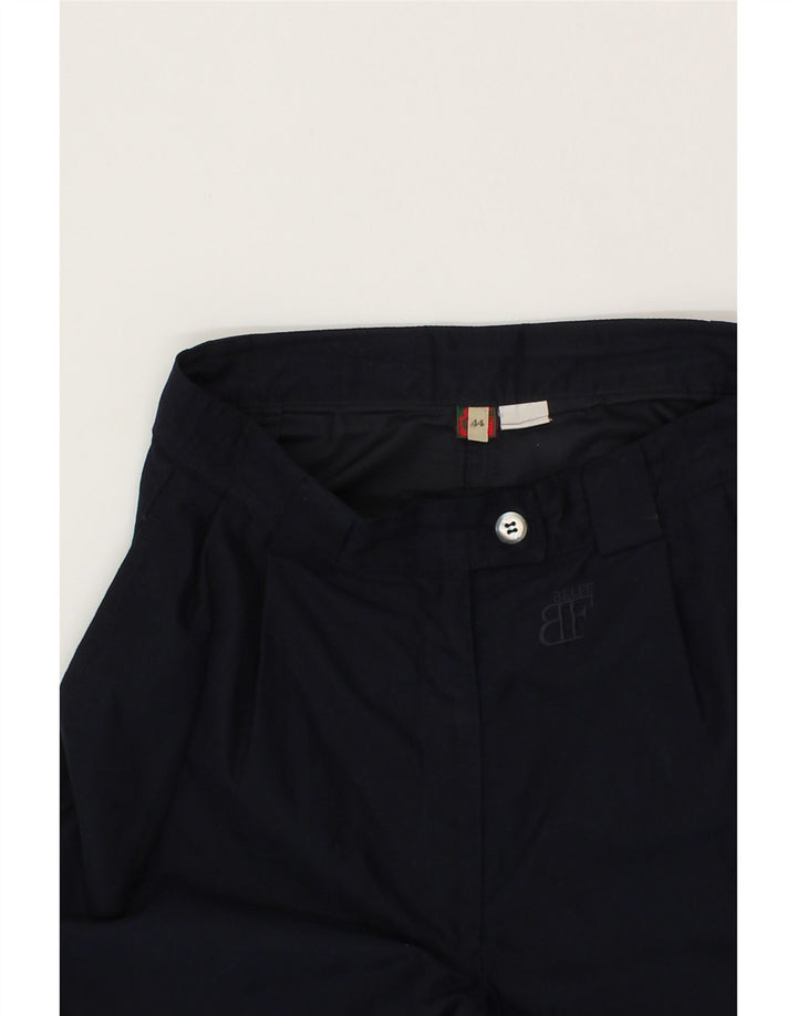 BELFE Womens Pegged Casual Shorts IT 44 Medium W32  Navy Blue Cotton Vintage Belfe and Second-Hand Belfe from Messina Hembry 