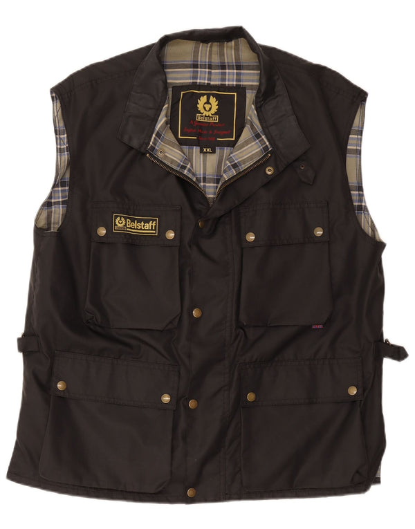 Belstaff muška uslužna jakna UK 44 2XL crni najlon
