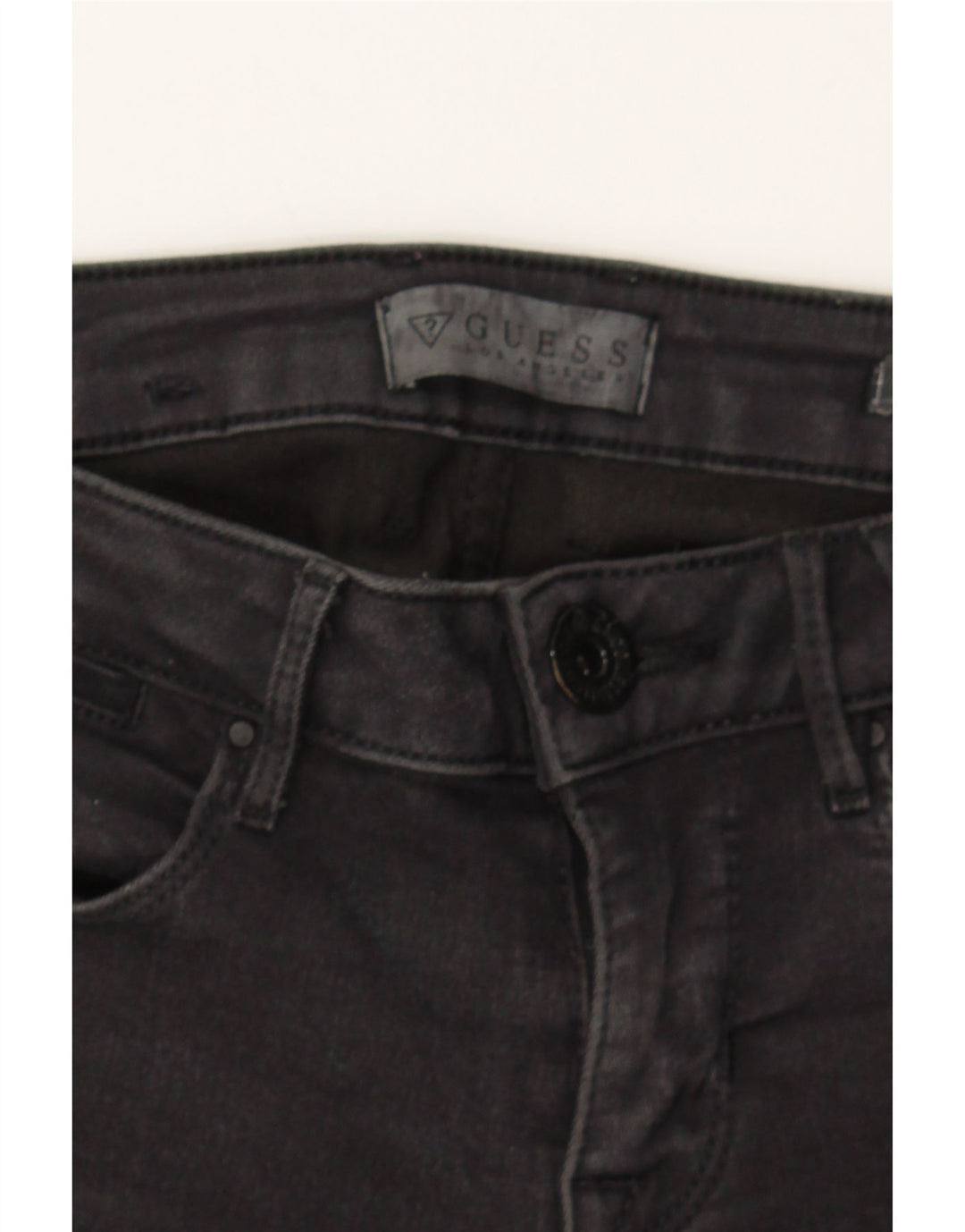 GUESS Womens Skinny Jeans Small Black Cotton Vintage Guess and Second-Hand Guess from Messina Hembry 