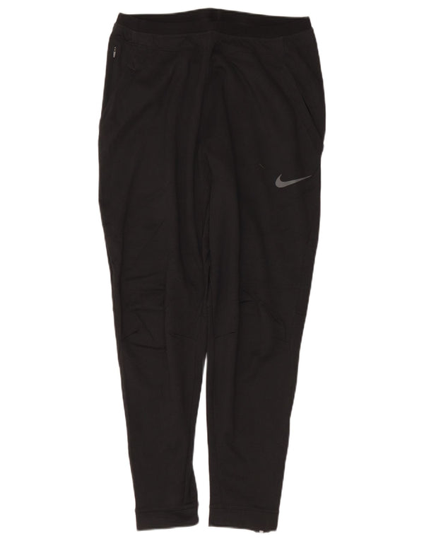 Nike Ženske Dri Fit Trenirke Hlače Joggers UK 14 srednje crne