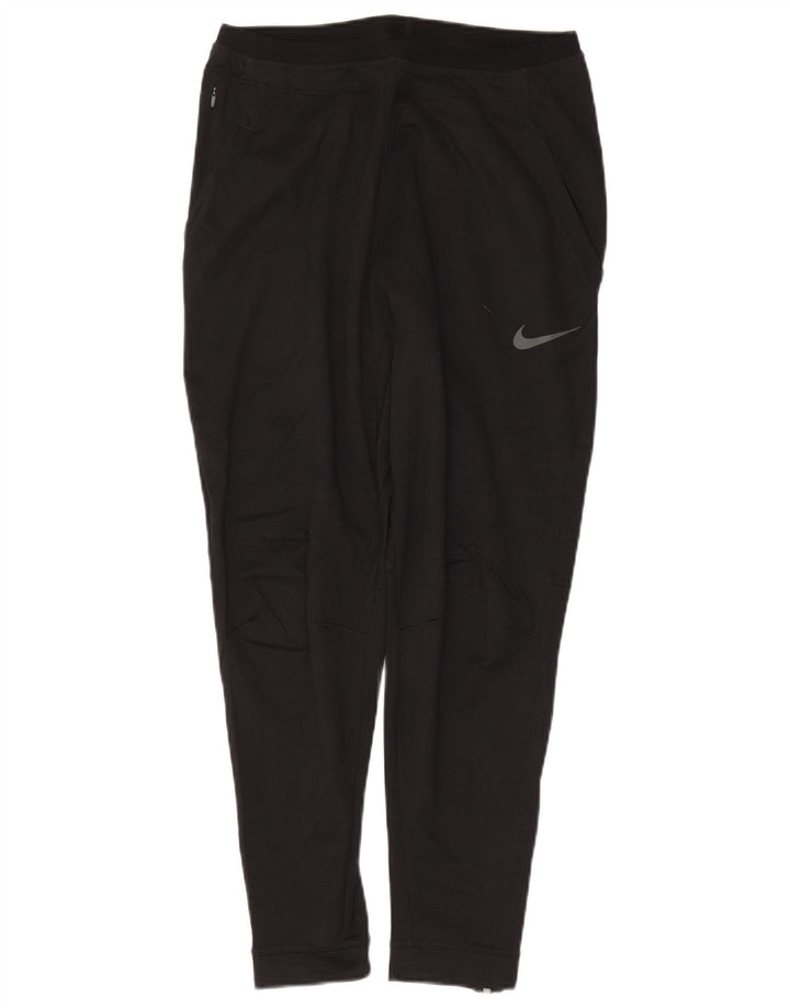 Nike Ženske Dri Fit Trenirke Hlače Joggers UK 14 srednje crne