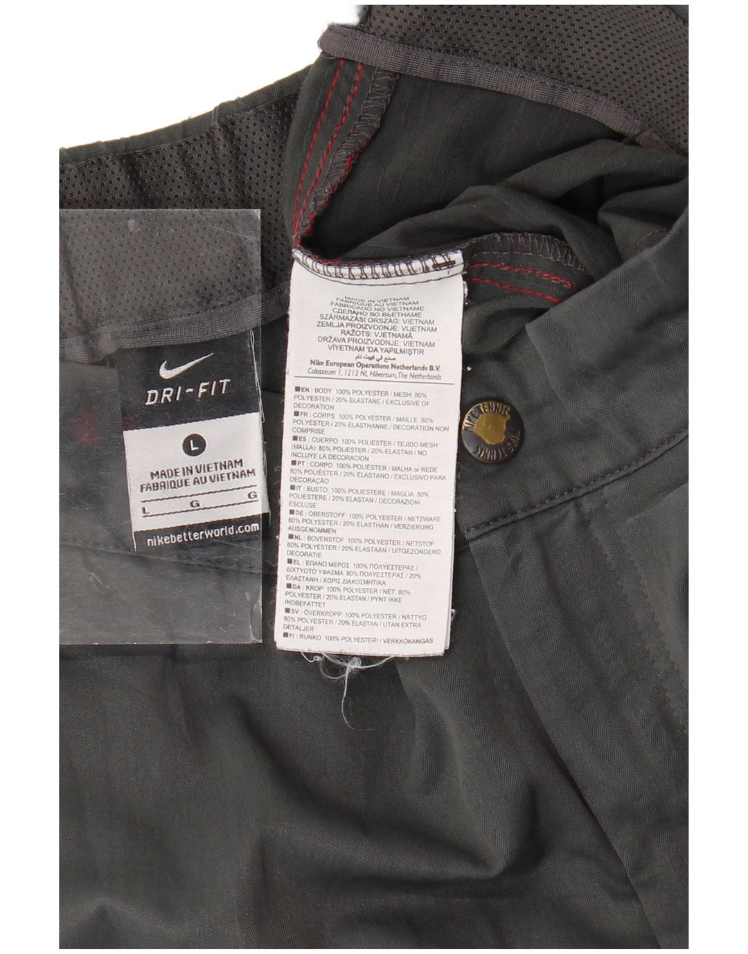 NIKE muške Dri Fit sportske kratke hlače velike sive boje od poliestera