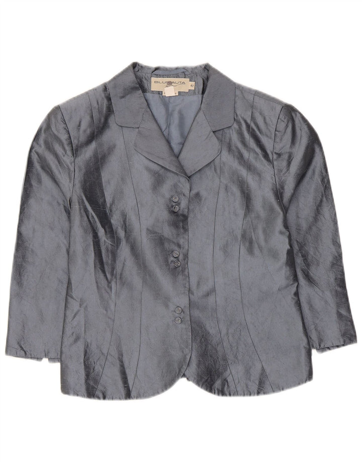 Blunauta ženski kratki sako sa 6 gumba IT 42 Srednje siva svila